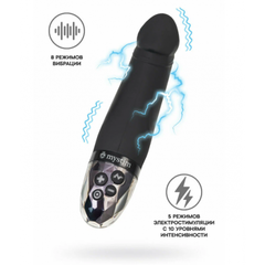 Вибратор Mystim Real Deal Neal с электростимуляцией, черный
