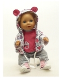 Трикотажный костюм - На кукле. Одежда для кукол, пупсов и мягких игрушек.
