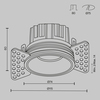 Встраиваемый светильник Maytoni Round DL058-12W2.7K-TRS-B