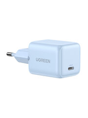 Зарядное устройство  UGREEN X512 (55555) Mini 20W USB-C GaN Fast Charger EU, голубой