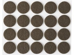 STAYER d 22 мм, самоклеящиеся, фетровые, 20 шт, коричневые, мебельные накладки (40910-22)