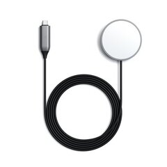 Беспроводная зарядка Satechi Magnetic Wireless Charging Cable USB-C, 1.5м серый космос