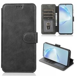 Чехол книжка-подставка кожаный с магнитной застежкой для Samsung Galaxy A52 (Черный)