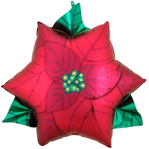 Шар Фигура Пуансеттия рождеств цветок