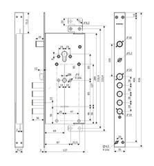 Входная металлическая дверь Лабиринт ACUSTIC (АКУСТИК) 27 Эмаль RAL 9003
