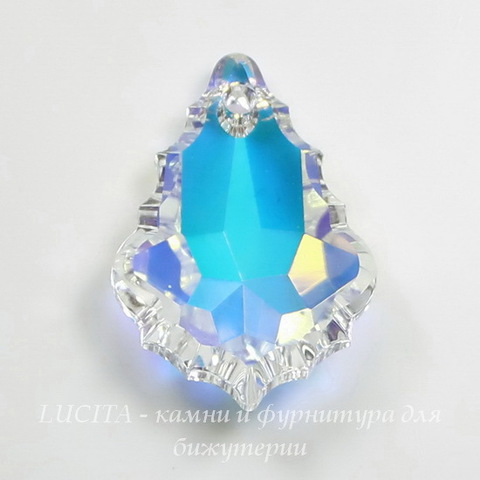 6091 Подвеска Сваровски Flat Baroque Crystal AB (28 мм) ()
