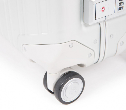 Чемодан Piquadro ALU. алюминий/кожа натуральная серый/коричневый (BV4427ALU/GRCU)