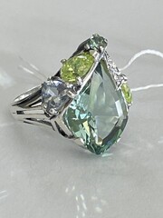 Оригами (кольцо из серебра)