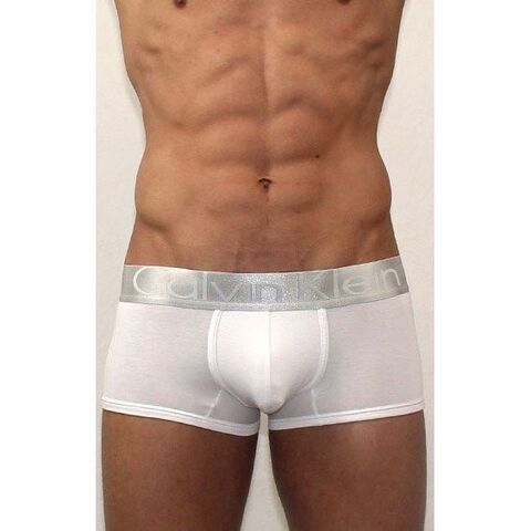 Мужские трусы боксеры белые Calvin Klein Mens Steel White CK01101