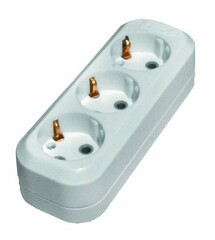89-0-103 Колодка для удлинителя 3 розетки, 16А, с/з (Very)