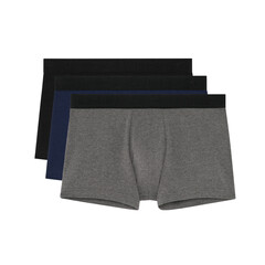 Мужские трусы боксеры набор из 3-х штук (черные,темно-синие, серые) HOM TONAL PACK #2 Boxer Briefs 3p 402437_40T002