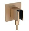 Hansgrohe FixFit E 26889140 Шланговое подключение с держателем ручного душа (бронза матовая)
