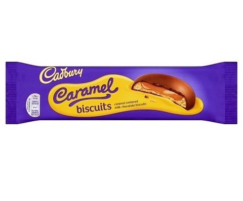 Печенье Cadbury Caramel biscuits 130 гр