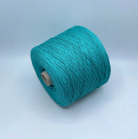 Бобинная пряжа (пр.Италия), art.Cotone, 350м/100 гр. 100%Хлопок, цвет-Бирюза , арт.34764