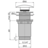 Донный клапан Alcaplast A395B