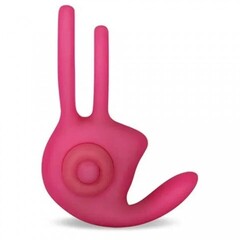 Эрекционное виброкольцо Power DUO clit cockring (розовый)