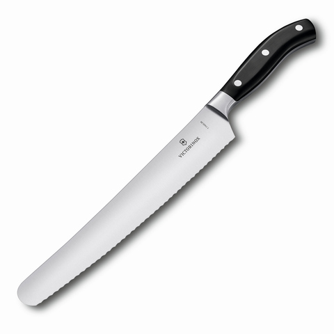 Нож кухонный Victorinox Grand Maitre кованый универсальный для хлеба, 260 mm (7.7433.26G)