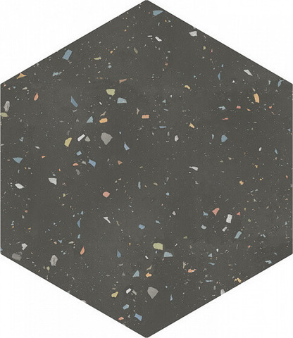 DNA Tiles Terrazzo GRAPHITE COLOURS 32x36.8