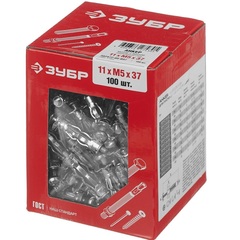 ЗУБР МОЛЛИ, М5 х 37 х 11 мм, 100 шт, анкер для пустотелых конструкций (302472-05-037)