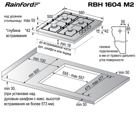 RAINFORD RBH-1604 M2 Inox