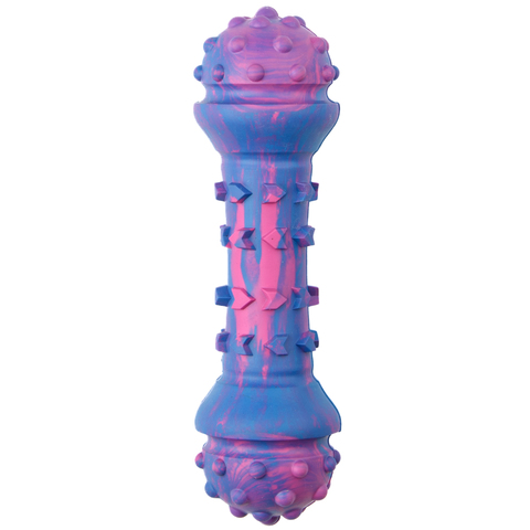 Mr.Kranch игрушка для собак разноцветная не ароматизированная Гантель дентальная 18 см