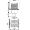 Душевой трап свободностоящий Alcaplast APV6211