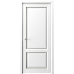Межкомнатная дверь Афина 2 белый с парящей филёнкой