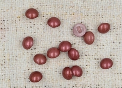 Пуговицы на ножке, d 11 мм, брусничный