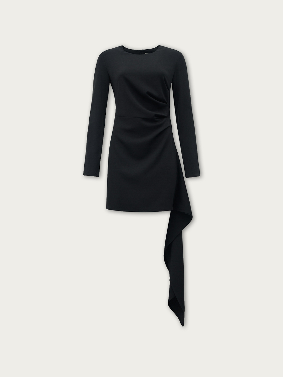 

Платье Дакота асимметричное, Черный