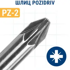 Бита отверточная ПРАКТИКА Профи PZ-2 х 50мм (10шт) (036-735)