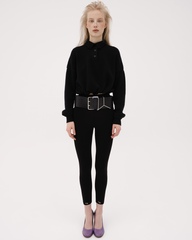 Леггинсы с добавлением шерсти Реально черные