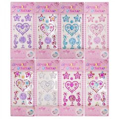 
          Наклейки-стразы Alingar, акриловые, "Сердечки", сердечки, звездочки, узоры, пакет с европодвесом