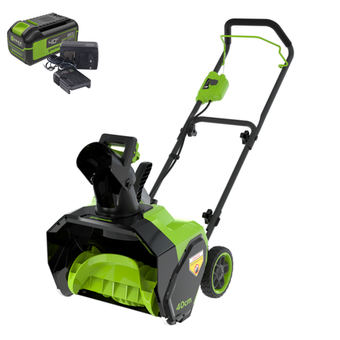 Снегоуборщик Greenworks G40ST40K5 40V (40 см) аккумуляторный, с АКБ 5 А/ч и ЗУ