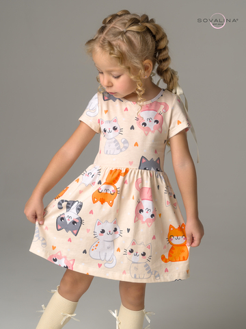 Платье Лето солнечные котики