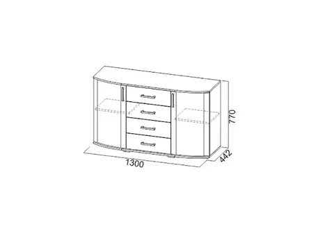 Комод Грация венге / лоредо