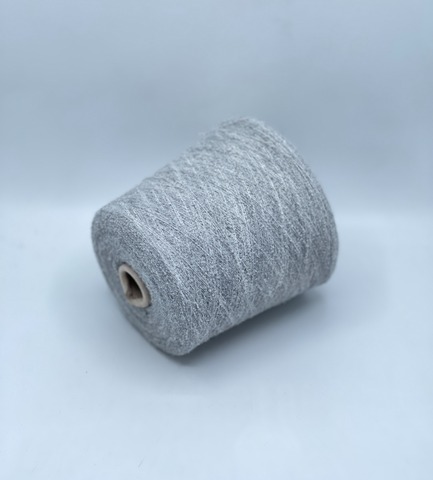 Бобинная пряжа, Baby b15, 1450м. 80% Беби альпака, 20% Нейлон,Серый меланж(80/473), 37441
