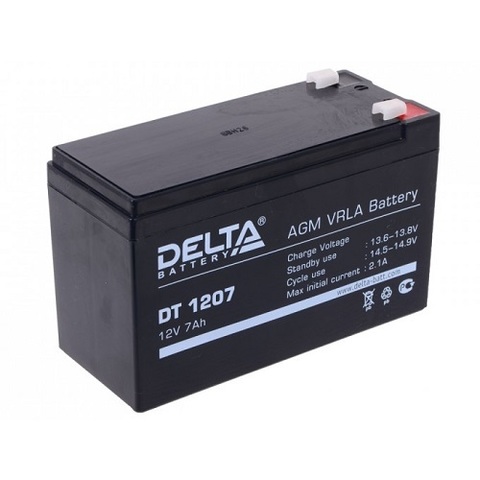 DT 1207 аккумулятор 12В/7Ач Delta