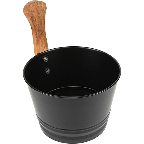 Бадья стальная черная, 4 л