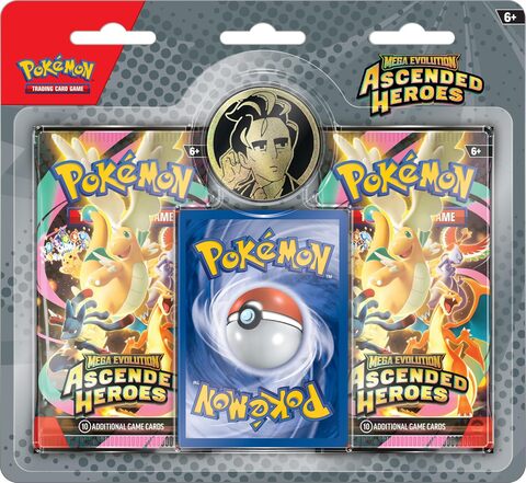 Набор карточек Pokemon TCG: Mega Evolution: Ascended Heroes: 2-Pack Blister (Larry) (на английском языке)