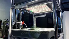 Лабораторная стеллажная многоярусная гидропонная установка 4 ЯРУСА 2250х650х530мм до 40 растений