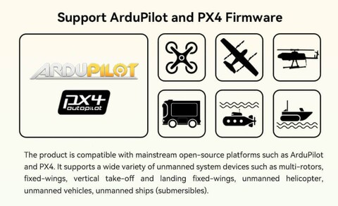 Полётный контроллер CUAV Pixhawk V6X V2 + модуль питания PMU 2 lite