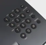 Телефон проводной Panasonic KX-TS2350RUB черный