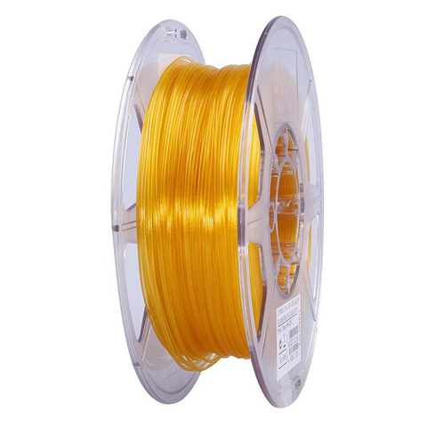 Катушка PLA-пластика ESUN 1.75 мм 1кг., прозрачно-оранжевая
