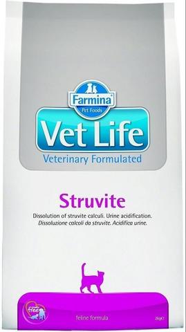 Farmina Vet Life struvite сухой корм для кошек при струвитах 400г