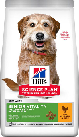Hill's Science Plan сухой корм для пожилых собак мелких (с курицей) 1,5кг