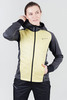 Премиальный костюм для лыж и зимнего бега Nordski Hybrid Hood Black/Yellow женский