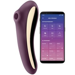 Вибромассажер с вакуумной стимуляцией Satisfyer Dual Kiss wine фиолетовый