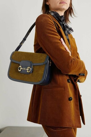 Маленькая сумка Gucci Horsebit 1955 года коричневый