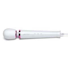 Белый проводной вибратор Le Wand Petite Vibrating Massager - 25 см. - 