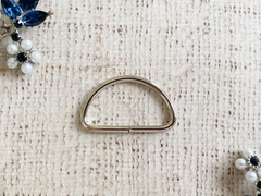 Полукольцо металлическое, ш. 38 мм, 2,5 мм, 4 гр, никель